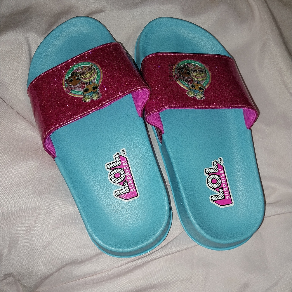 L.O.L. Surprise! Kids Slide Sandals - Pink and Blue